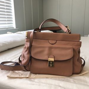 Tory Burch Beige Leather Bag
